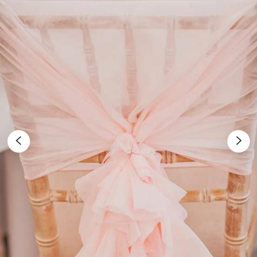 Wedding chair ties/sashes